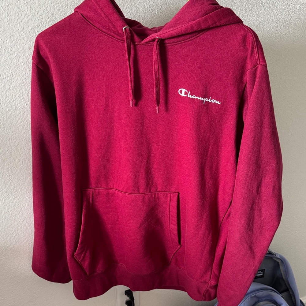 Champion Maroon Hoodie with Logo